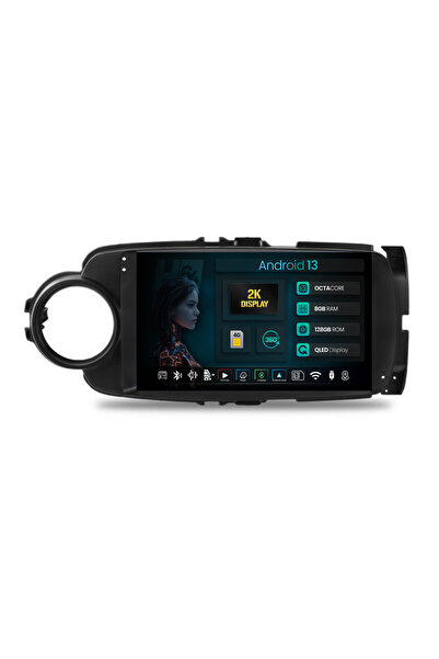 HUB64 Navigație Android Toyota Yaris (2010-2018), 9,5 inch, 8GB RAM, CarPlay ...