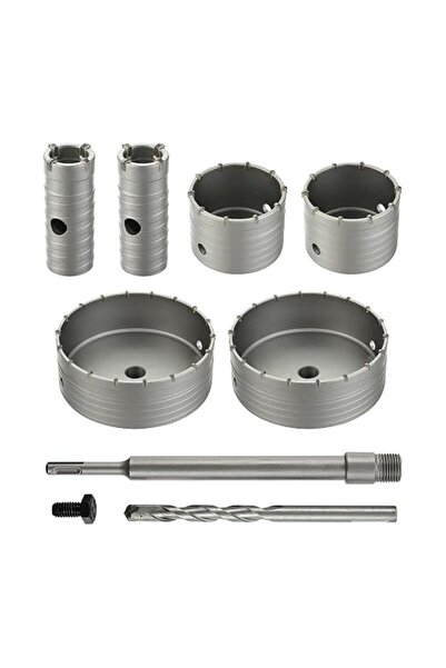 PRO707 مجموعة أدوات حفر الجدران Pro7 - 7 قطع مقاس 30-65 مم مع محول M22x2 SDS ...