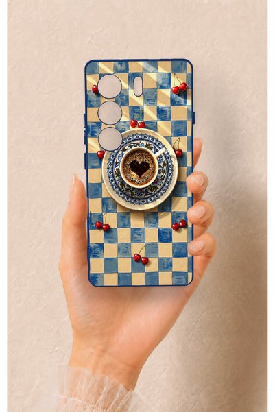 Vip Case Tecno Camon 40 4g Compatible Heart Coffee Pattern Silicone Case