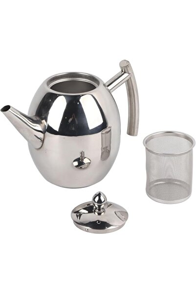 Fdit Teapot Stainless Steel Teapot Coffee Pot Kettle with Filter Large Capaci...