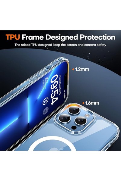 I.B. Tauris Yayınları TAURI Magnetic for iPhone 17 Pro Case 6.3" Build-in Solid Color Inner Layer, Compatible with MagSafe