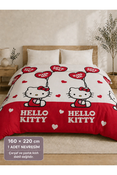 İQON غطاء لحاف مفرد فقط قطعة واحدة OUTLET HATALI HLLO RED