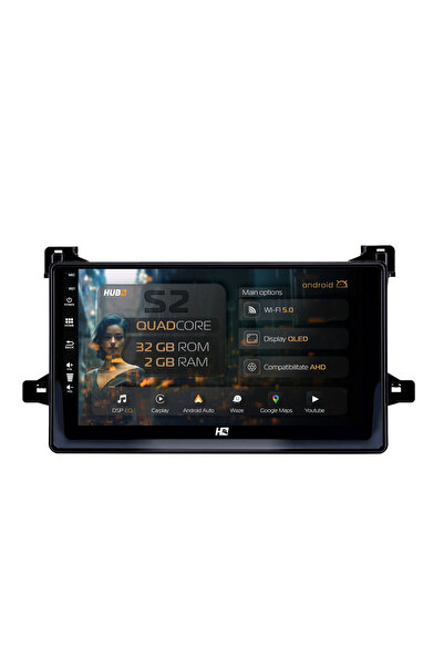 HUB64 Navigație Android Toyota Prius (2015+), 9 inch, 2GB RAM, CarPlay și And...