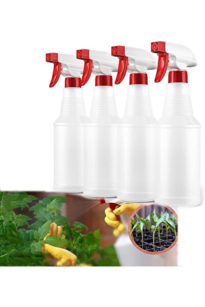 GENERAL Spray Bottles (4 Pack, 16 oz), Empty Plastic Refillable Water Spray B...
