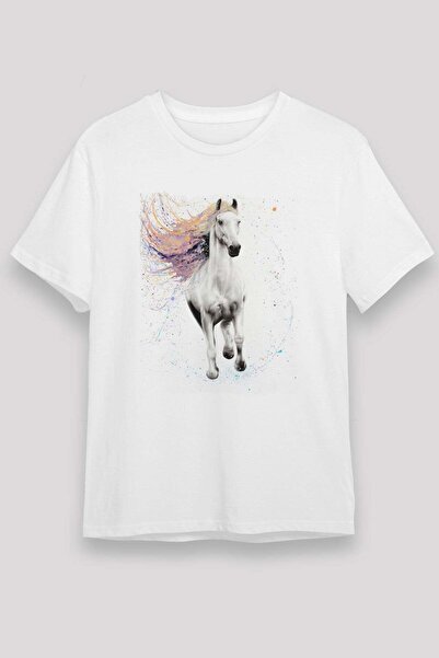 Darkhane Horse White Unisex T-Shirt T-Shirt