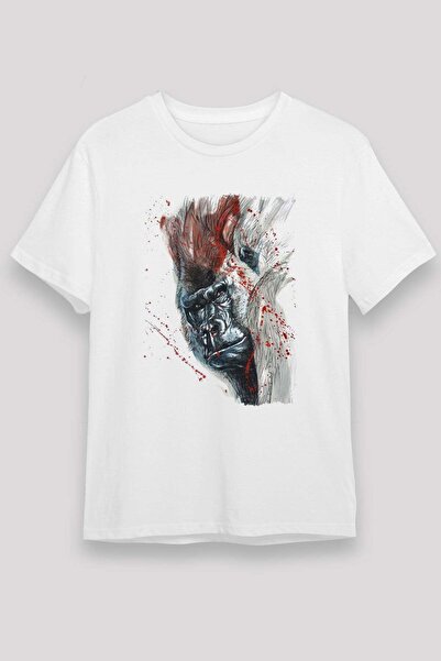 Darkhane Gorilla White Unisex T-Shirt T-Shirt