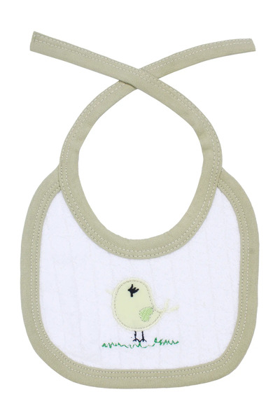 bebegen Unisex Green Chick Motif Towel Tie Apron