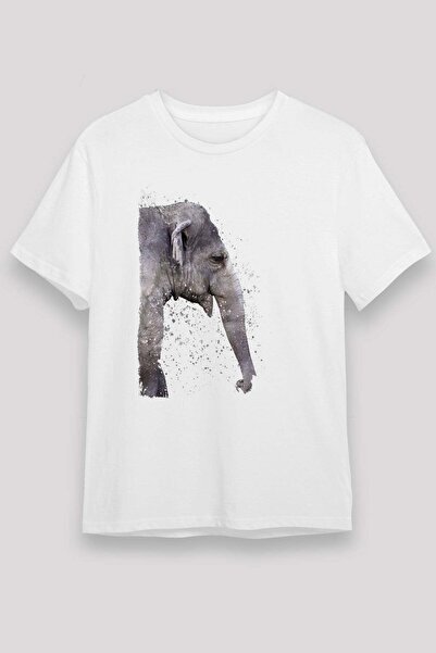 Darkhane Elephant White Unisex T-Shirt T-Shirt