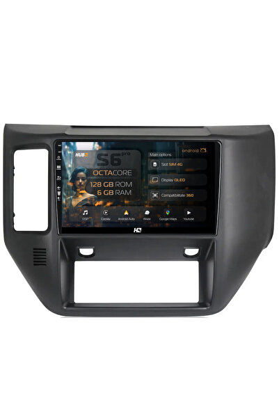 HUB64 Navigație Android Nissan Patrol (2004-2012), 9 inch, 6GB RAM, CarPlay ș...