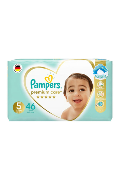Pampers Premium Care Size 5 From 11-16 Kg, 46 Diapers