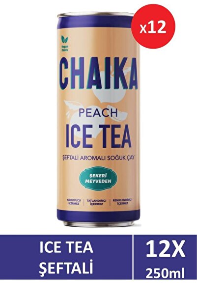 Chaika Şeftali Ice Tea 250 ml x 12 Adet