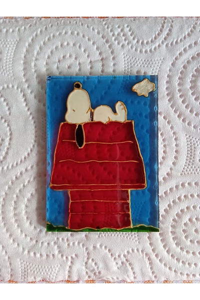 Genel Markalar Vitray magnet snoopy