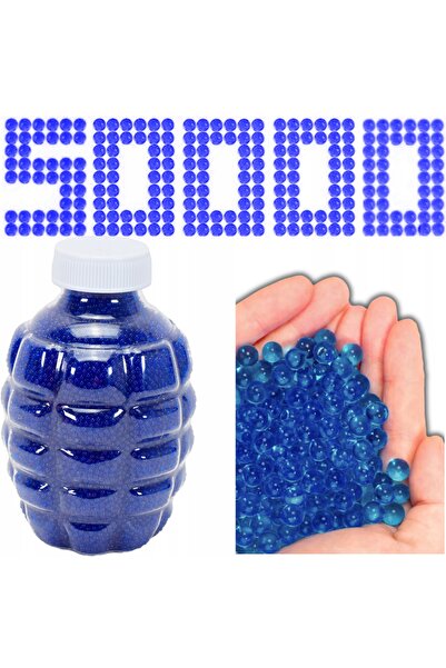 Skleplolki Bile de gel albastre 7-8 mm pentru blaster, pachet 50.000 bucăți