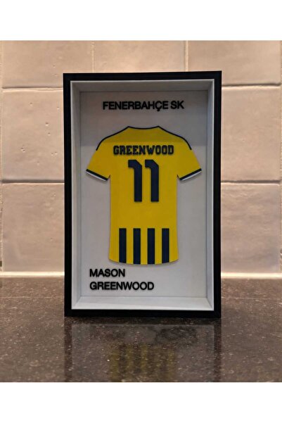 NorthEdge3D Masön Greenwööd | Futbol Forma Tablo | Masa Dekoru | Çerçeveli PL...