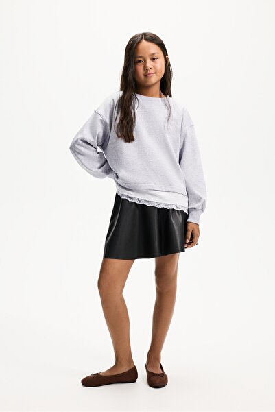LEFTIES Dantel detaylı sweatshirt