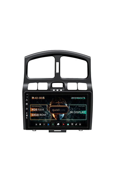 AutoDrop Android Navigation Hyundai Santa Fe (2001-2005), 9.5 inch, 4GB RAM, ...