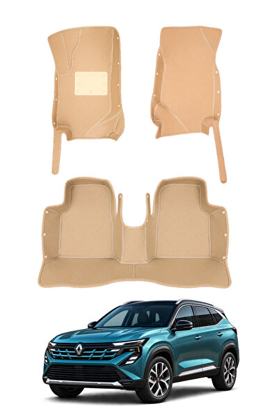 stiloto Renault Boreal (2026-Sonrası) Uyumlu 7D Oto Paspas - Diamond Baskı Desen