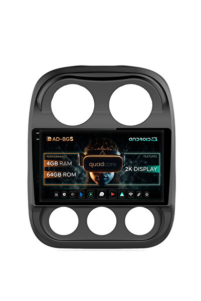 AutoDrop Σύστημα πλοήγησης Android Jeep Compass (2009-2016), 10,36 ιντσών, 4G...
