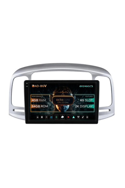 AutoDrop Σύστημα πλοήγησης Android για Hyundai Accent (2006-2011), 9,5 ιντσών...