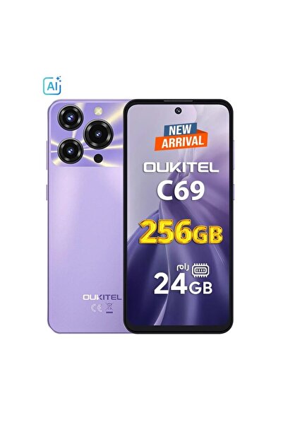 oukitel C68 Plus Dual Sim Purple 8+16Gb 256g 4g Smartphone Middle East Version