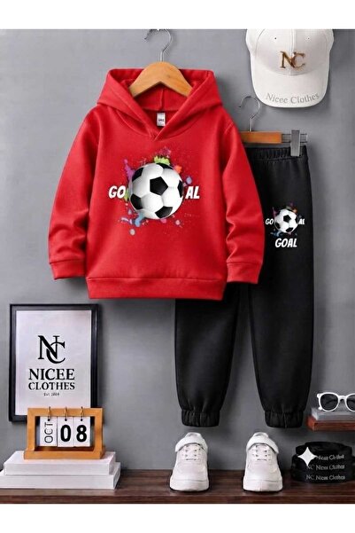 NC Nicee Clothes Παιδικό Σετ Φόρμας Unisex (Εκτύπωση Top Goal Winter)