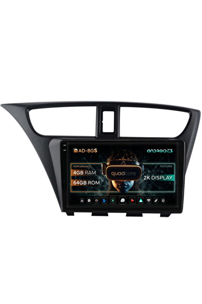AutoDrop Navigatie Android Honda Civic Hatchback (2012-2015), 9.5 inch, 4GB R...