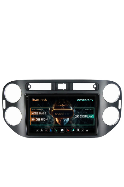 AutoDrop Navigatie Android Volkswagen Tiguan (2010-2016), 9.5 inch, 4GB RAM, ...