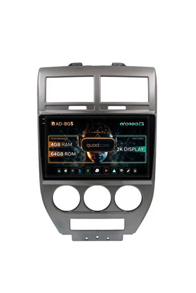 AutoDrop Σύστημα πλοήγησης Android Jeep Compass/Patriot (2006-2010), 10.36 ιν...