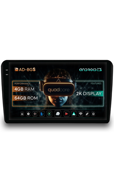 AutoDrop Σύστημα πλοήγησης Android Audi A3/ S3/ RS3, 9,5 ιντσών, 4GB RAM, 64G...