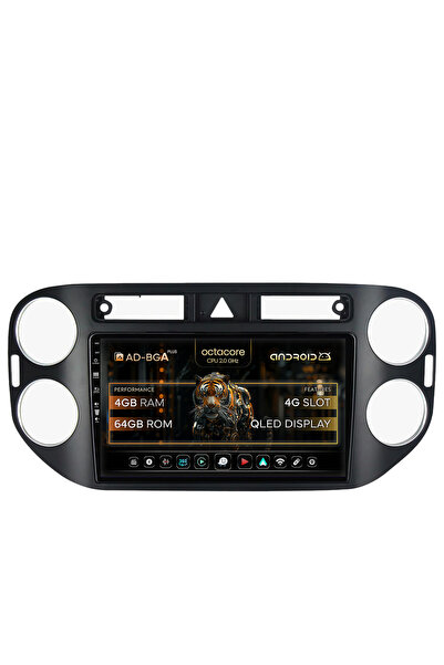 AutoDrop Navigatie Android Volkswagen Tiguan (2008-2010) / VW Golf 5 Plus (20...