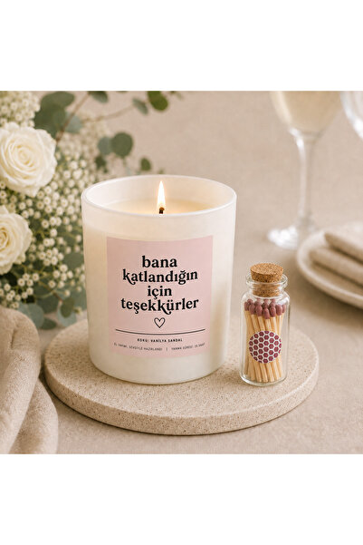 Kokulu Hediyelik Mum | Teşekkür Hediyesi | Sevgiliye Hediye | Arkadaşa Hediye | Doğum Günü Hediyesi | Dekoratif Mum
