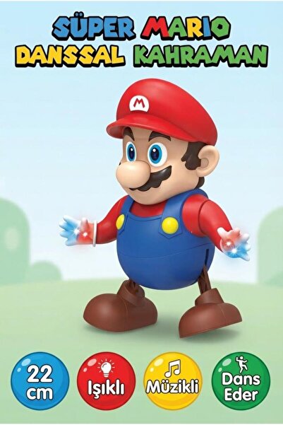 Tıfıl Toys Dans Eden Işıklı Süper Mario Oyuncak - Müzikli ve Hareketli 22 CM ...