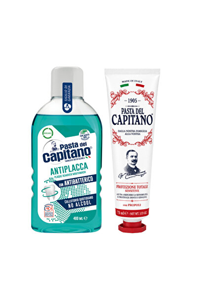 Pasta Del Capitano Pastă de dinți Originală pentru Protecție Totală 1905 + Ap...