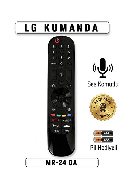 LG KUMANDA MR-24 GA SES KOMUTLU **PİL HEDİYELİ**
