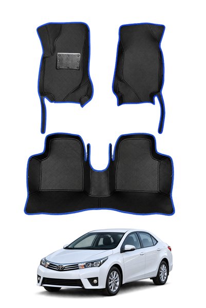 stiloto Toyota Corolla Sedan (2013-2016) Uyumlu 7D Oto Paspas - Diamond Baskı...
