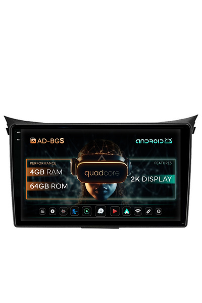 AutoDrop Σύστημα πλοήγησης Android Hyundai I30 (2012-2016), 9,5 ιντσών, 4GB R...