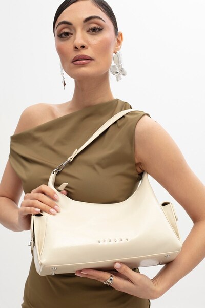 Sisley SLY381 Kadın Çapraz Çanta Beyaz