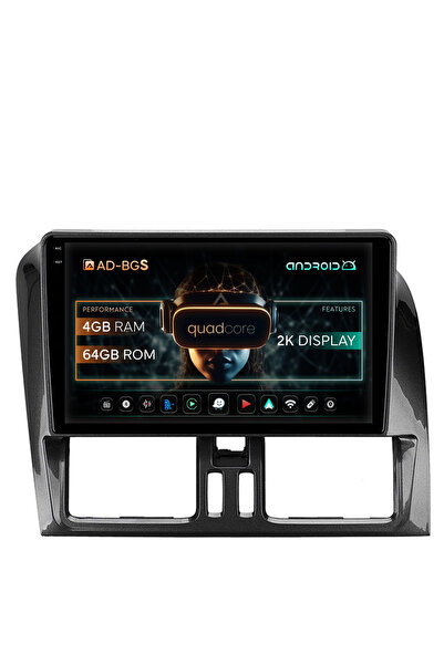 AutoDrop Σύστημα πλοήγησης Android Volvo XC60 (2008-2013), 9,5 ιντσών, 4GB RA...