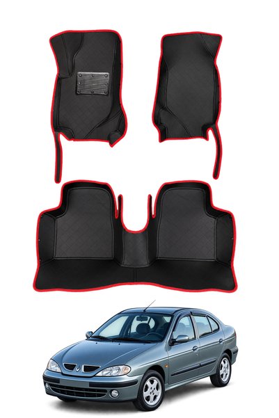 stiloto Renault Megane 1 Sedan (1996-2002) Uyumlu 7D Oto Paspas - Diamond Bas...