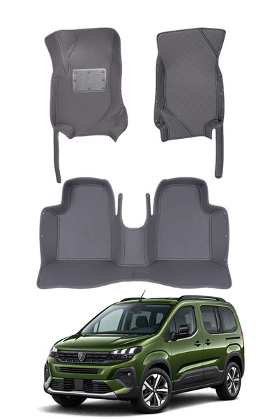 stiloto Peugeot Rifter Camlı Van (2018-2024) Uyumlu 7D Oto Paspas - Diamond B...