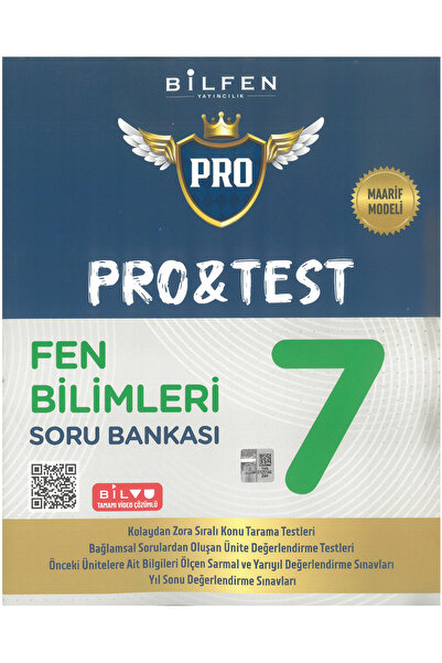 Bilfen Yayıncılık 7.Sınıf Pro&Test Fen Bilimleri Soru Bankası Maarif Model