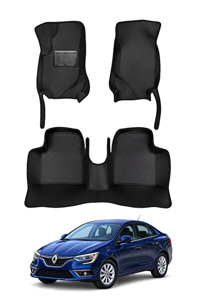 stiloto Renault Megane 4 Sedan (2016–2024) Uyumlu 7D Oto Paspas - Diamond Bas...