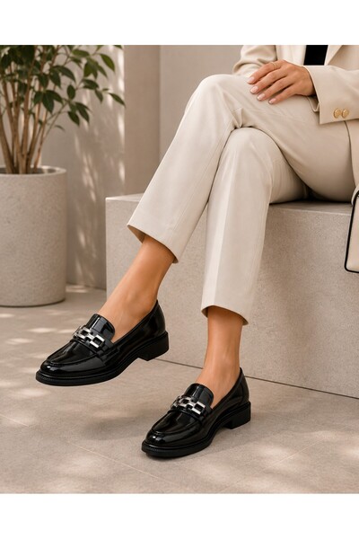 ZenoraShoes Zenora Shoes Kadın Loafer Makosen Casual Tokalı Günlük Ayakkabı