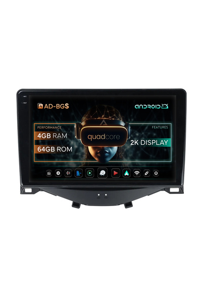 AutoDrop Android Πλοήγηση Android Citroen C1 / Peugeot 108 / Toyota AYGO (201...
