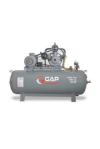 GAP KOMPRESÖR Hava Kompresörü Pistonlu 500 Lt 3 Kafa 12 Bar 10 HP