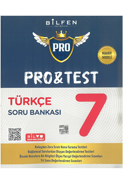 Bilfen Yayıncılık 7.Sınıf Pro&Test Türkçe Soru Bankası Maarif Model