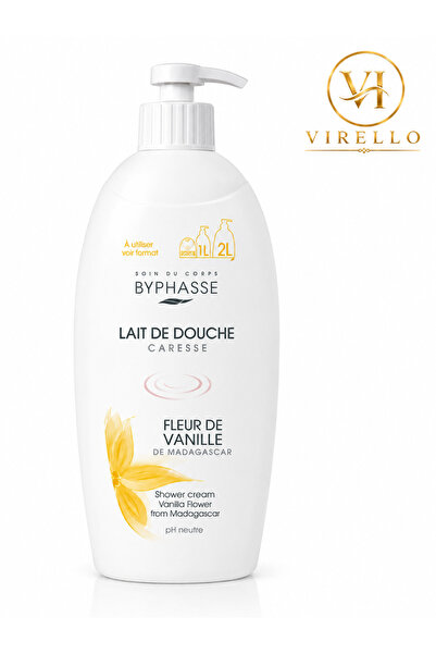 BYPHASSE Lait de Douche Caresse Fleur de Vanille de Madagascar, Cremă de Duș,...