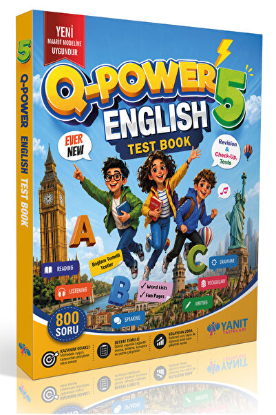 Yanıt Yayınları 5. Sınıf Q-Power 5 English Test Book