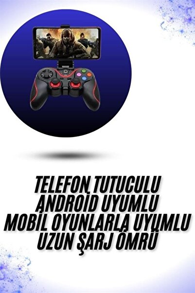 Cixmarket Yeni Nesil X3 Gamepad Android Uyumlu Telefon Tutucu Özellikli Joystick
