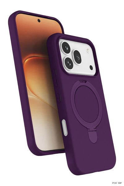 New Face Ilkestor Honor 600 Pro Regal Magsafe Stand Cover - (200050) Deep Purple